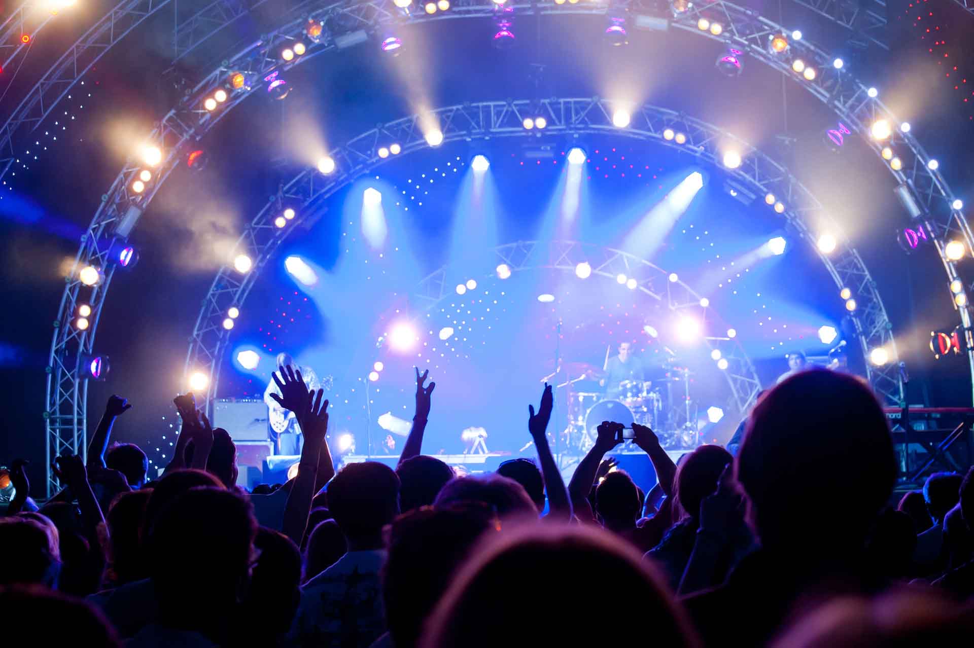 Crowd of fans at a concert