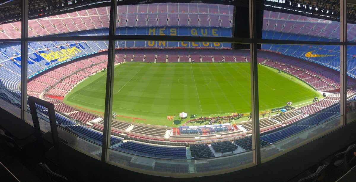 Panoramic view of Camp Nou