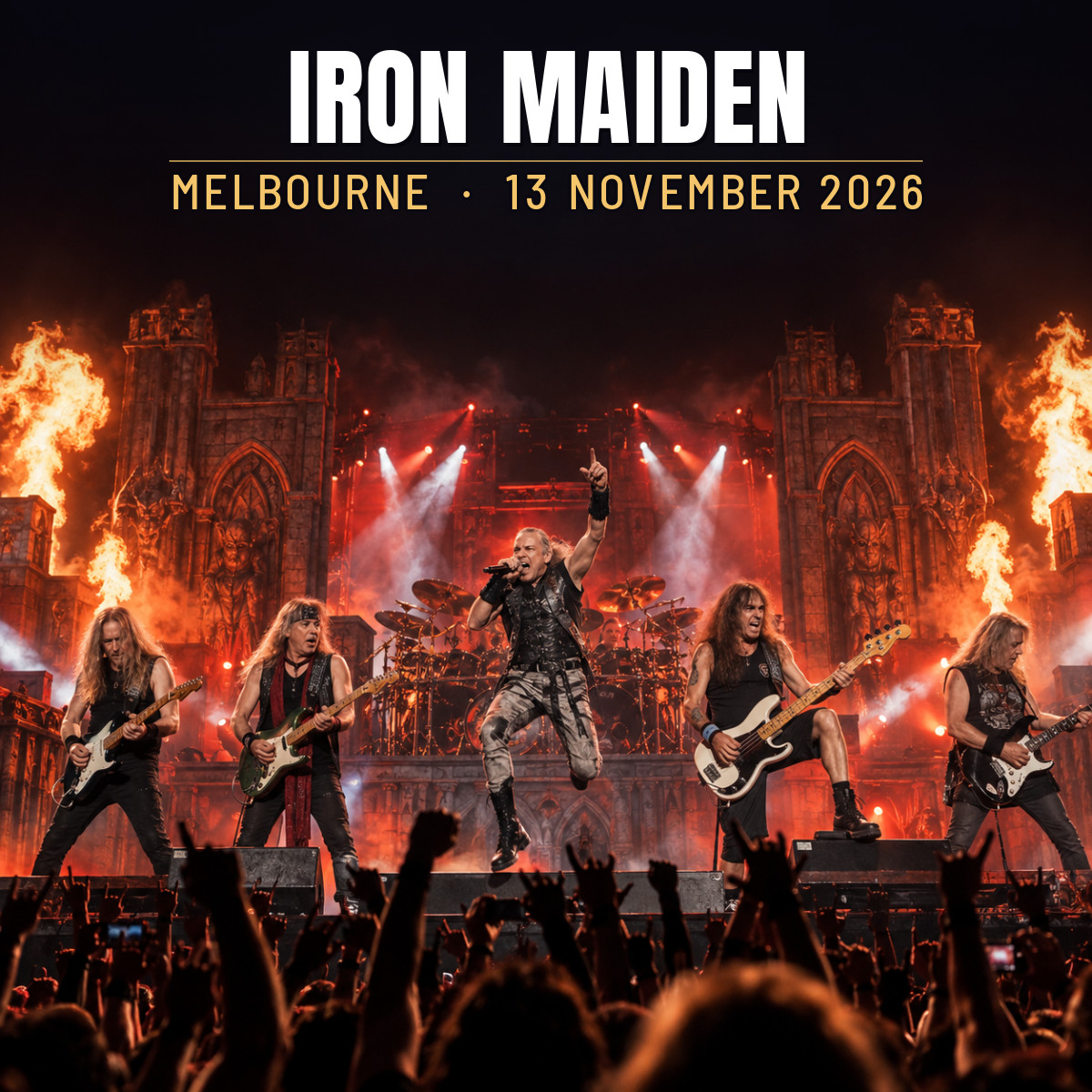 concert 99250 iron maiden melbourne 2026 11 13